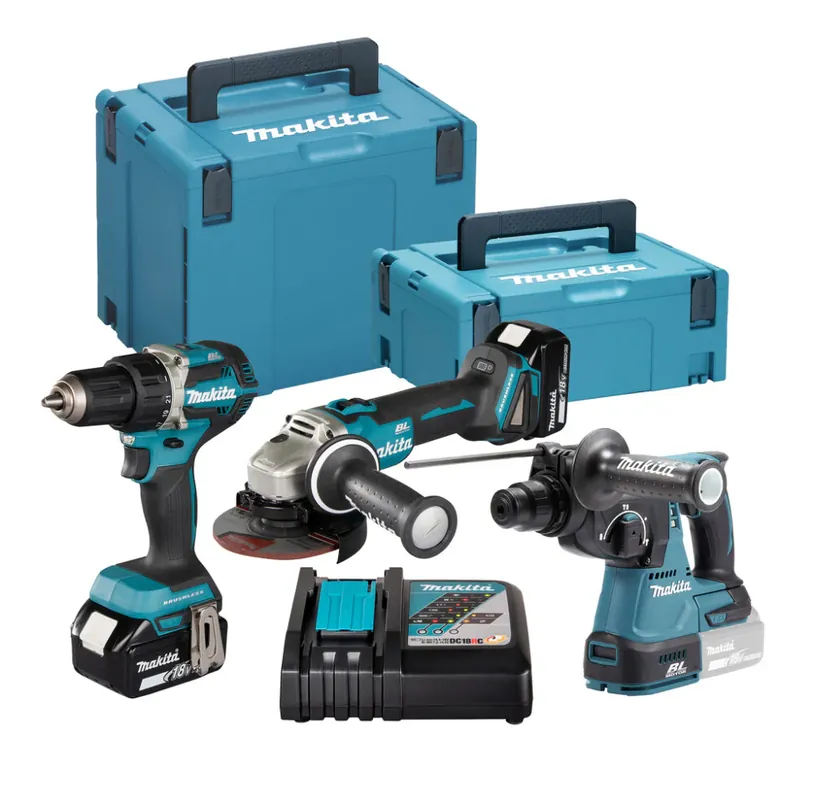 Makita DLX3197JX1 LXT 18V Combiset 3 Machines in Mbox Speciale Aanbieding
