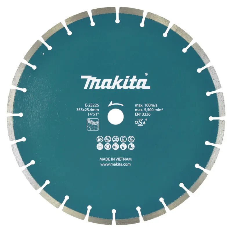Makita Diamantschijf 355x25,4x2,8mm - E-23226 Tijdelijk Beschikbaar