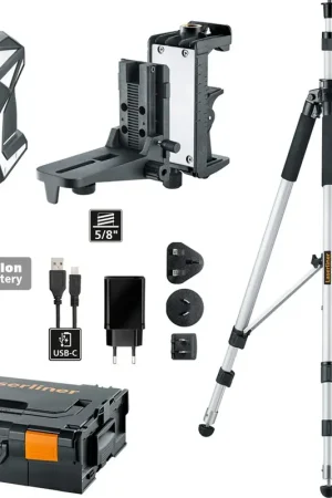 Laserliner X3-Laser Pro Set 1 Kruislijnlaser met VarioStand L300cm + Accupack - 036.800-1 Finale Uitverkoop