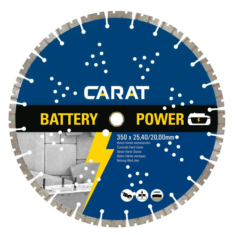 Carat Diamantzaag ø300x20mm Tegels/Natuursteen Battery Power - CBPT300200 Beperkte Voorraad