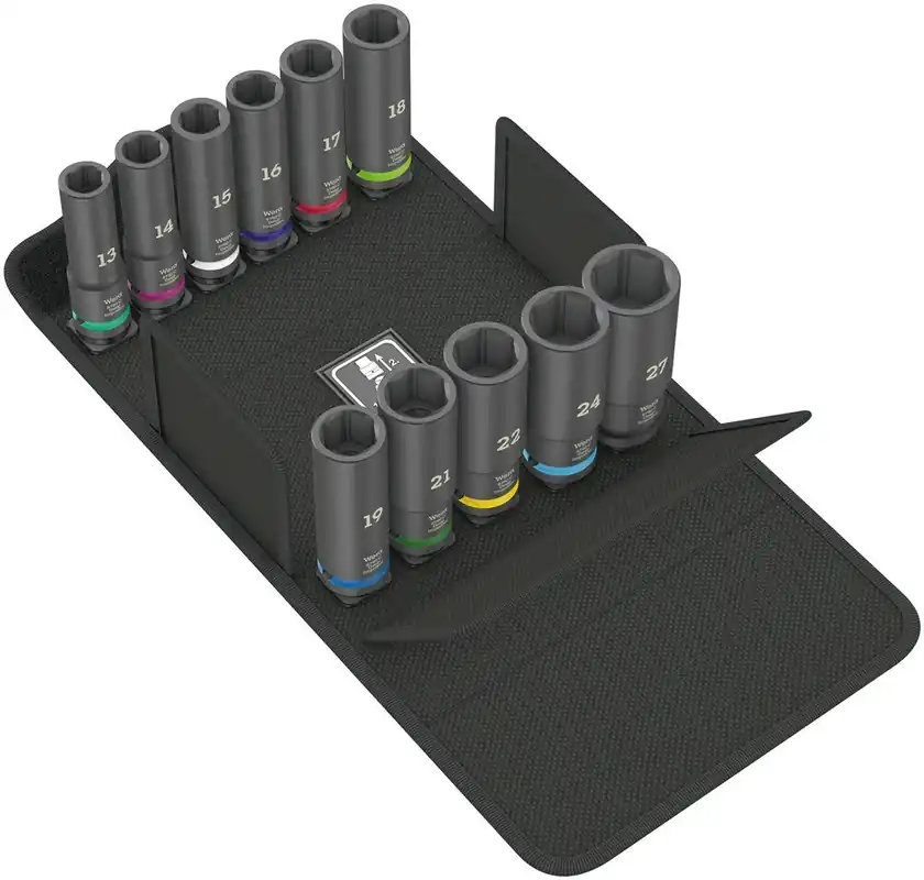 Dagaanbieding WERA 8790 C DOPSLEUTELSET 1/2" IMPAKTOR DEEP SET - 11-DELIG