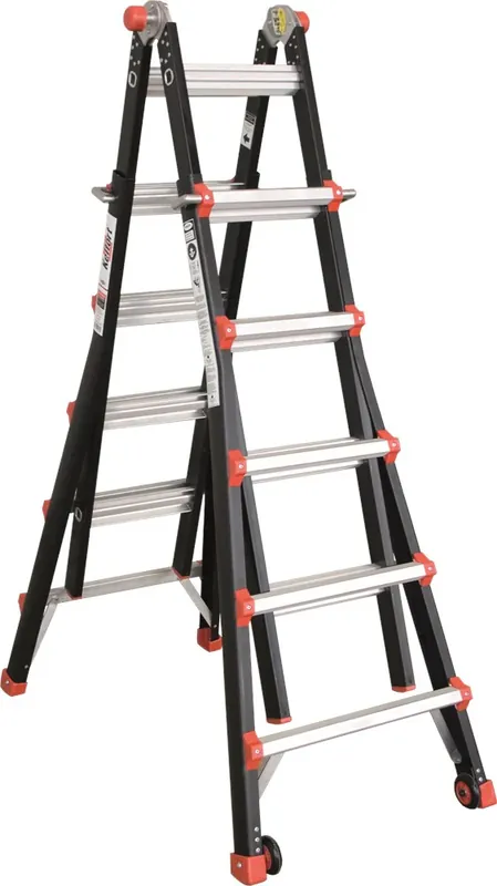 Op = Op Kelfort Vouwladder Telescopisch 4x6 Sporten - 1518396