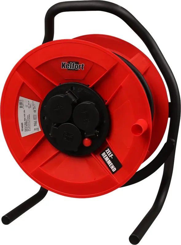 Aanbieding KELFORT KABELHASPEL 25M 3X1,5 EASY REEL 400 (3xAANSLUITING)