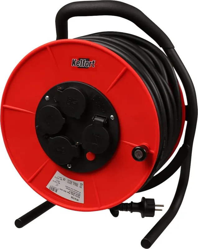 Meest Verkocht KABELHASPEL KELFORT 40M 3X2,5 EASY REEL 500 (4 AANSLUITINGEN)
