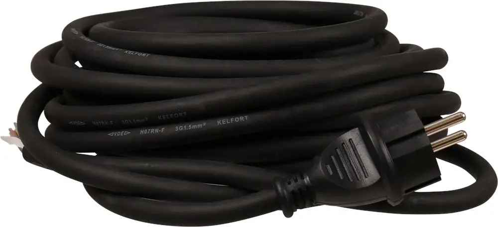 Kelfort Aansluitsnoer met Stekker 3x1,5mm2 10m - 1524023 Direct Verzonden