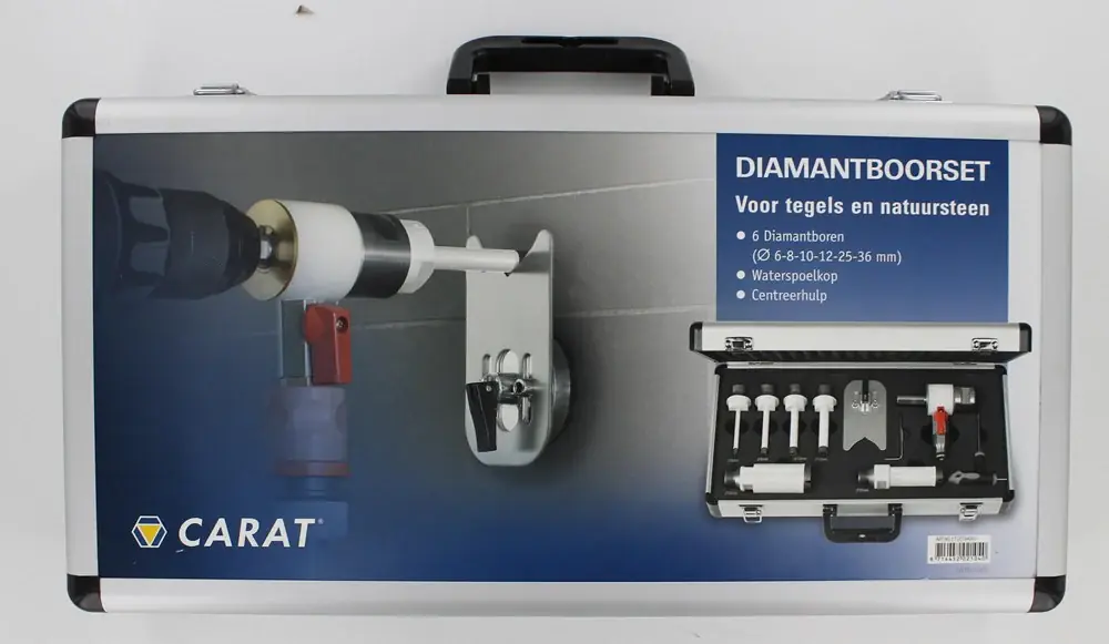 CARAT ETD BOOR Ø12MM TBV BOORMACHINE MET CENTREERHULP - TEGELBOREN NAT Seizoensaanbieding