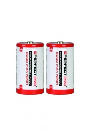 PerfectPro Oplaadbare Batterijenset D NiMH 8000mAh 2st - B-D2 Laatste Kans