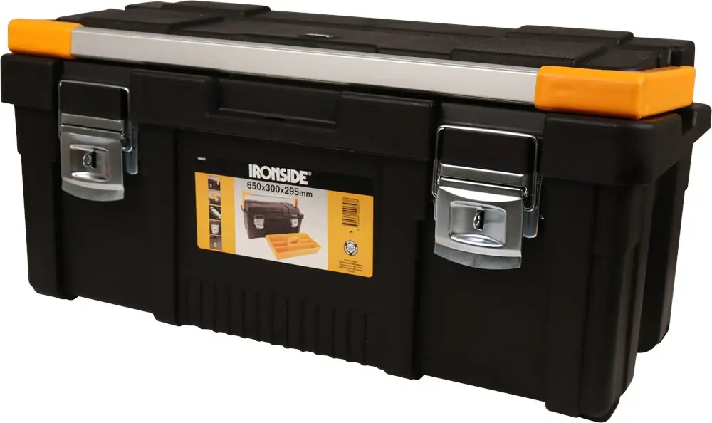 Ironside GEREEDSCHAPSKOFFER KUNSTSTOF 65X30X29,5 CM - TOOLBOX PRO PLUS 650 Op = Op
