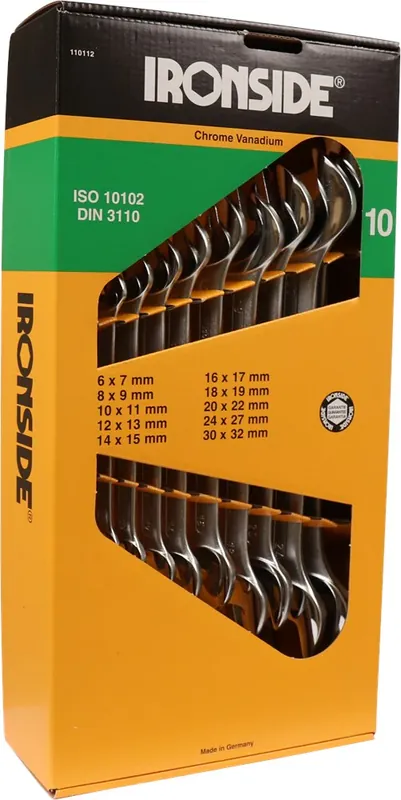 Gecertificeerd Ironside STEEKSLEUTEL SET 10DLG 6-32MM