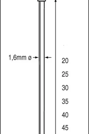 Gereduceerde Prijs Dutack Fasteners BRAD 1,6X40MM CNK DS 2,5ML