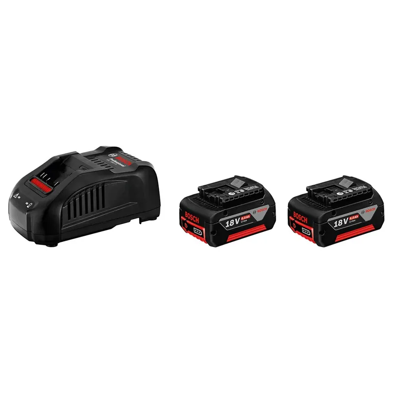 BOSCH STARTERSET GBA 18V ACCU 2X GBA 18V 5,0 AH , LADER GAL 1880 CV Korting