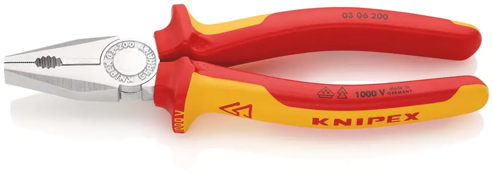 KNIPEX KOMBI-TANG VDE 200MM VERCHROOMD/COMFORT Laatste Kans