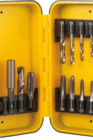 Express Levering INTERNATIONAL TOOLS SET DRAADSNIJDEN ECO HSS DIN 3126 MET 1/4"