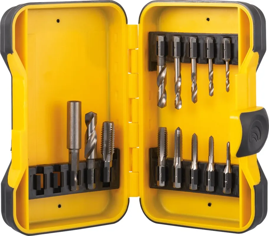 Express Levering INTERNATIONAL TOOLS SET DRAADSNIJDEN ECO HSS DIN 3126 MET 1/4"