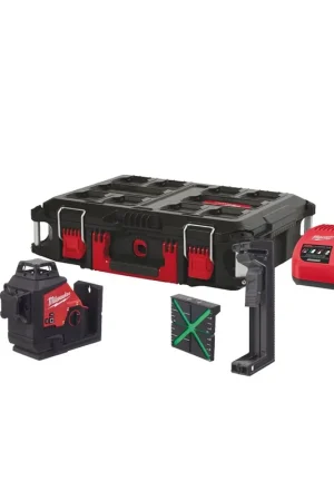 MILWAUKEE® M12 3PLSKIT-401P M12 DRIEDIMENSIONALE LASER MET 3 GROENE 360ø LASER CIRKELS IN P Weekendaanbieding
