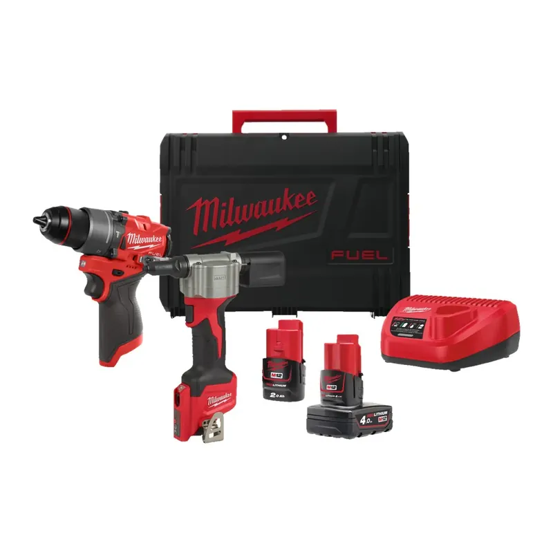 Korting MILWAUKEE® MILWAUKEE M12 FPP2D2-422X M12 FUEL POWERPACK (M12 FPD2, M12 BPRT, 1 X M12 B2 ACC