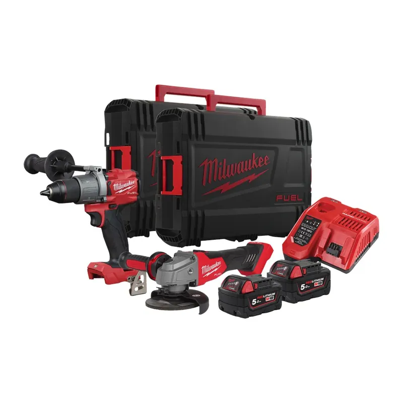 Populair MILWAUKEE® MILWAUKEE M18 FPP2AB2-502X M18 FUEL POWERPACK M18 FPD3, M18 FSAG125X, 2XM18 B5