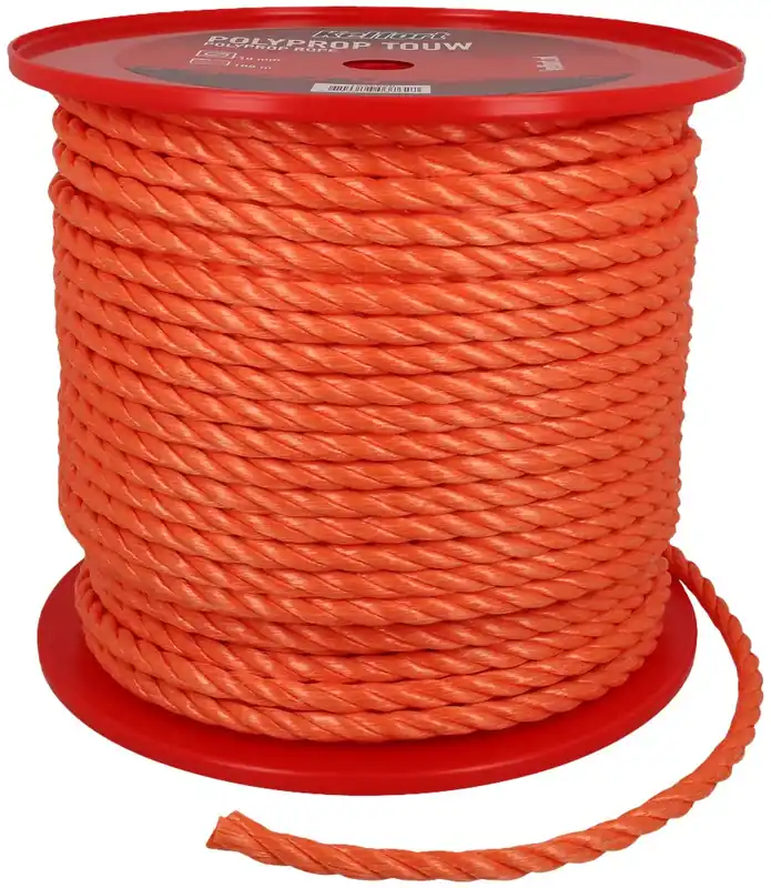 Kelfort TOUW POLYPR. ORANJE 100M 8MM Dagaanbieding