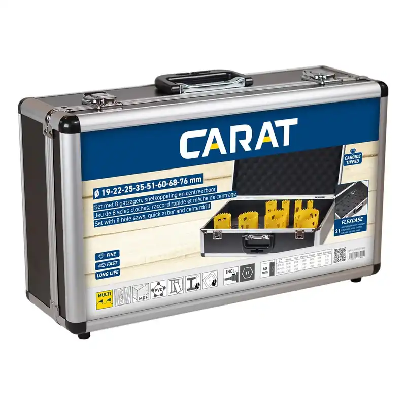 Uitverkoop CARAT MULTI GATZAGENSET 19, 22, 25, 35, 51, 60, 68 & 76MM
