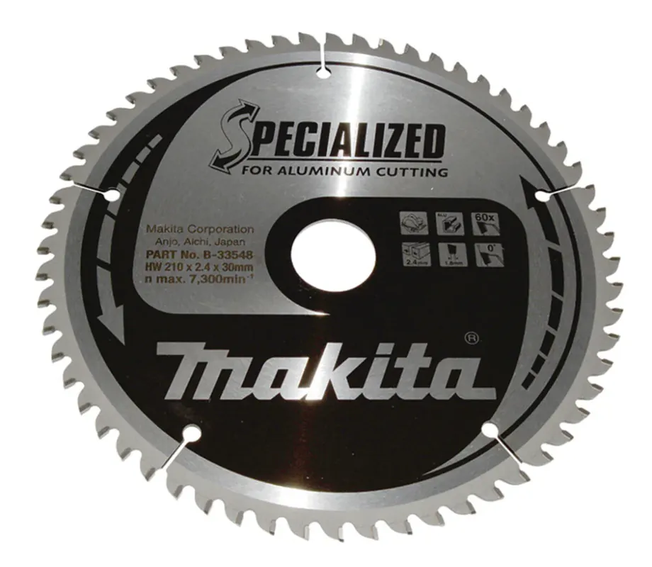 Makita Specialized Cirkelzaagblad Aluminium 210x30x2,4mm 60T 0G - B-33548 Koop Online