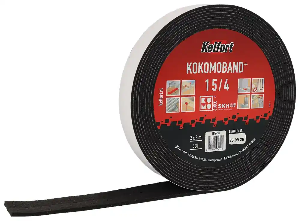 Voordeelprijs Kelfort KOMOBAND ZWART 15X4MM 2X8M
