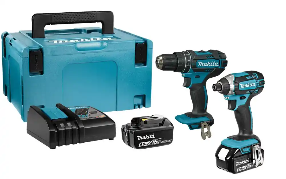 Makita LXT 18V DLX2131TJ Combiset DHP482 Boorschroefmachine + DTD152 Slagschroevendraaier Op = Op