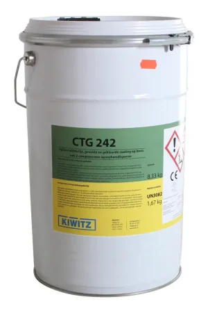 Hete Deal Kiwitz CTG 242 Vloercoating Lichtgrijs RAL 7035 10kg