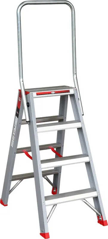 Tijdelijk Beschikbaar Kelfort TRAP DUBBEL OPLOOPBAAR 4 TREDEN 2X4 ROLLO