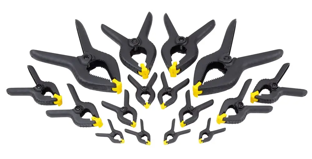 Dagaanbieding STANLEY ASSORTIMENT VEERKLEMMEN 16-DELIG