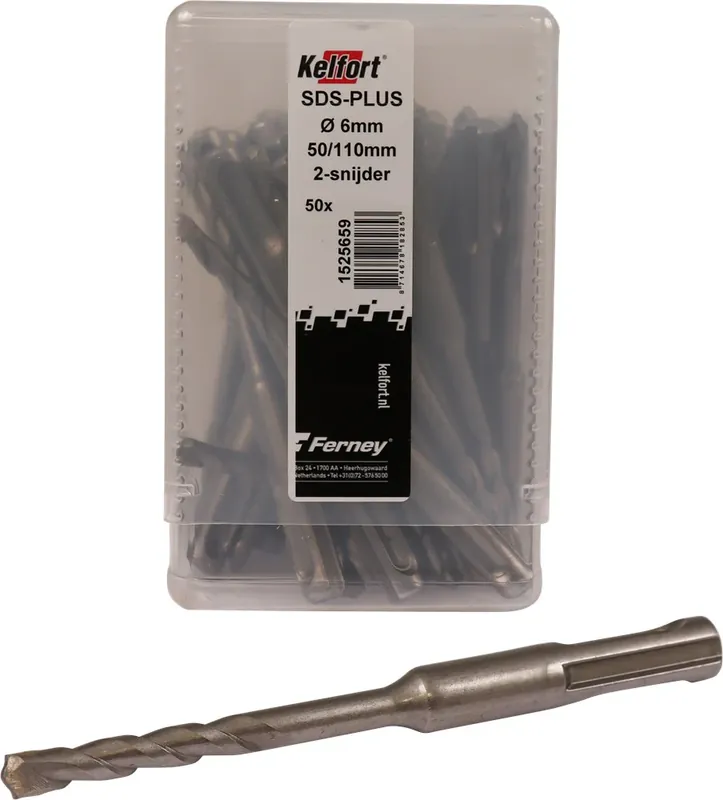 Kelfort HAMERBOOR SDS+ 6.0X50/110 - 50ST 2-SNIJDER Bestel Nu