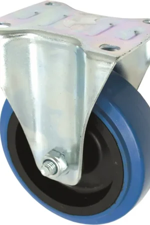 Op = Op Kelfort BOKWIEL BLAUW MET ROLLAGER GEG. 100MM