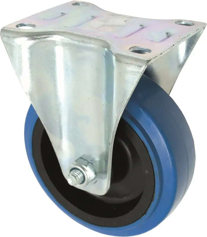Op = Op Kelfort BOKWIEL BLAUW MET ROLLAGER GEG. 100MM