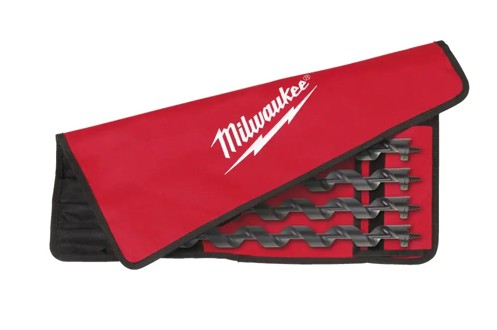 Hoge Kwaliteit Milwaukee IAD 4-Delige Set Slangenboren in Opnbergzak - 48136780