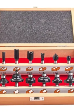 Lage Prijs MILWAUKEE® Bovenfrezen Set 8mm 12-delig - 4932451668