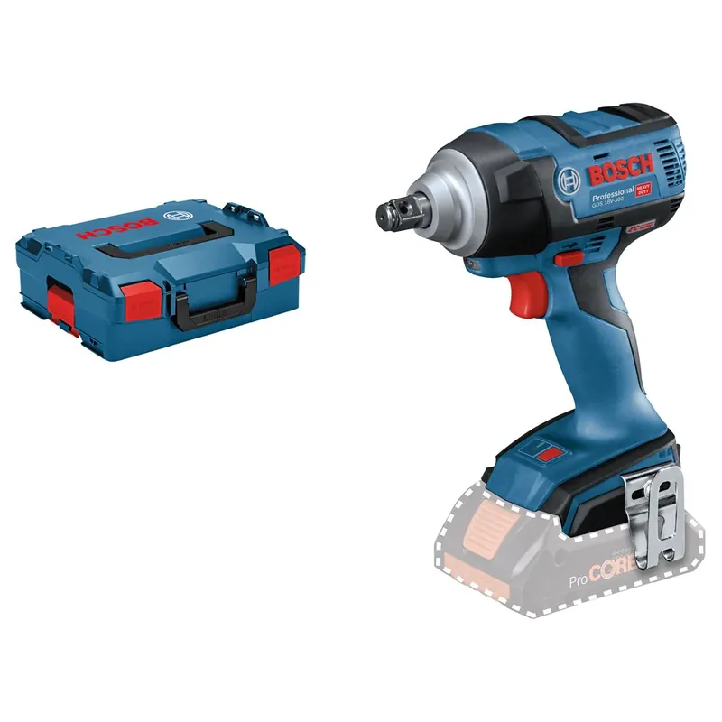 Aanbieding BOSCH GDS 18V-300 ACCU SLAGMOERAANZETTERC&G, PIN, RING, KLEM