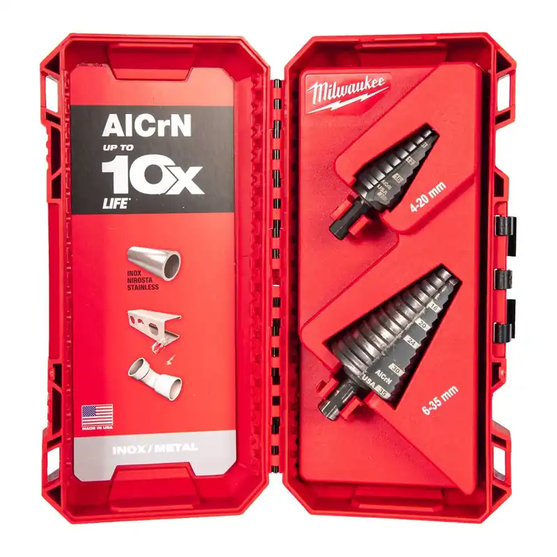 Lage Kosten Milwaukee Stappenborenset Kobalt AlCrN 2-delig - 48899398