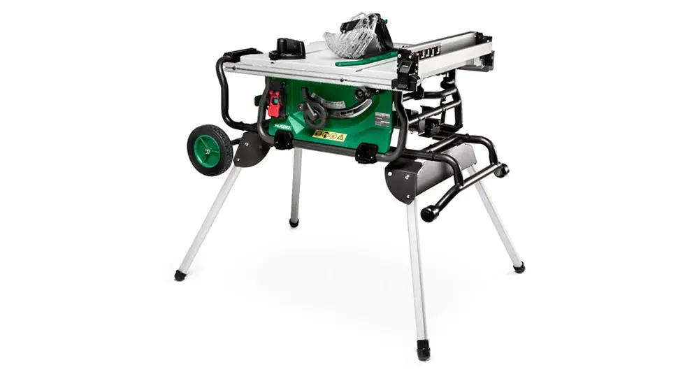 Aanbieding HiKOKI C10RJ WAZ ZAAGTAFEL 230V 255MM 79MM MET ONDERSTEL
