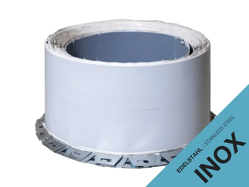 FRADIFLEX INOX VOEGBLIK H=150MM - ROL=15 METER Op = Op