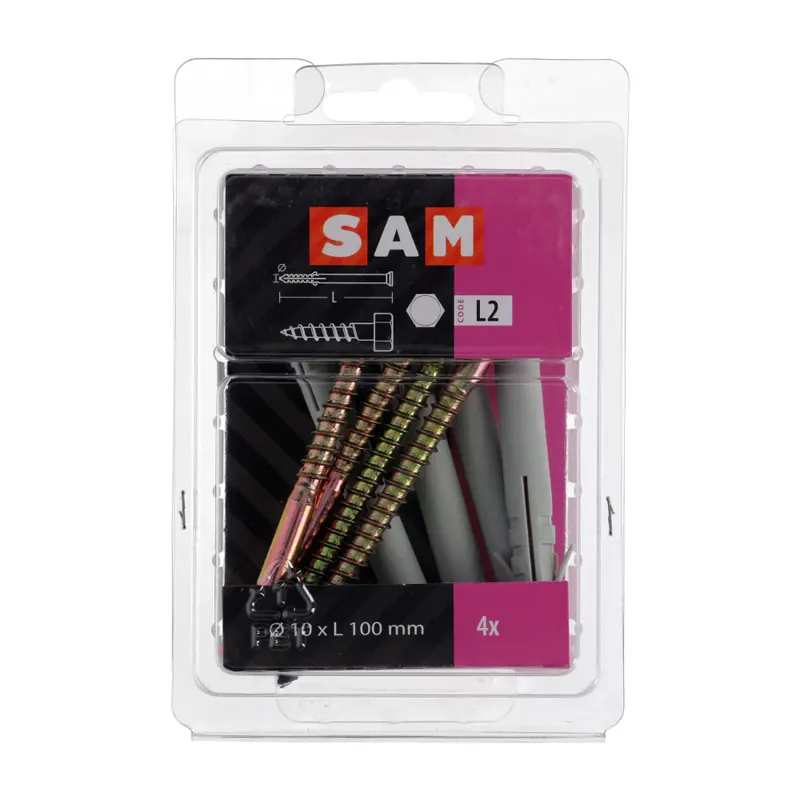 Mack Kozijnplug Met Houtdraadbout 6 stuks 10 x 80 mm Bestseller