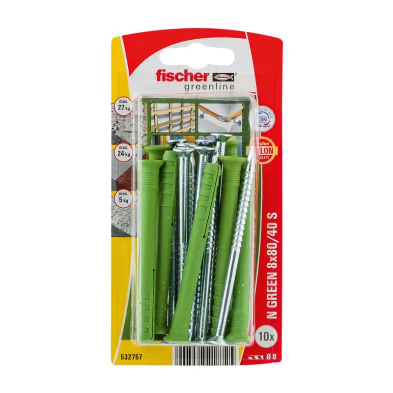 Speciale Aanbieding Fischer Nagelplug Green 8 x 80/40