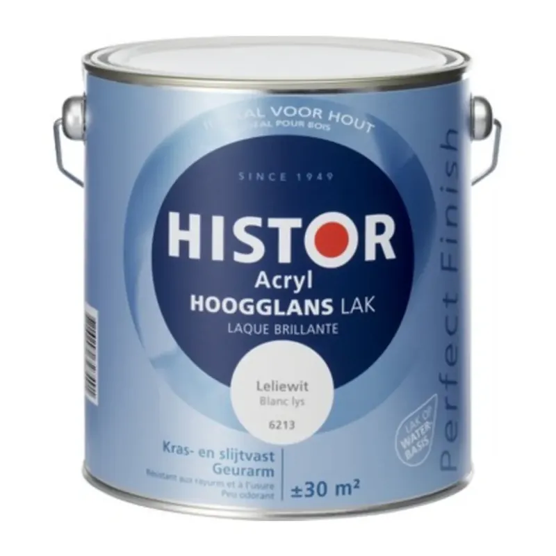 Histor Perfect Finish Acryl Hoogglans Leliewit voor Binnen Korting