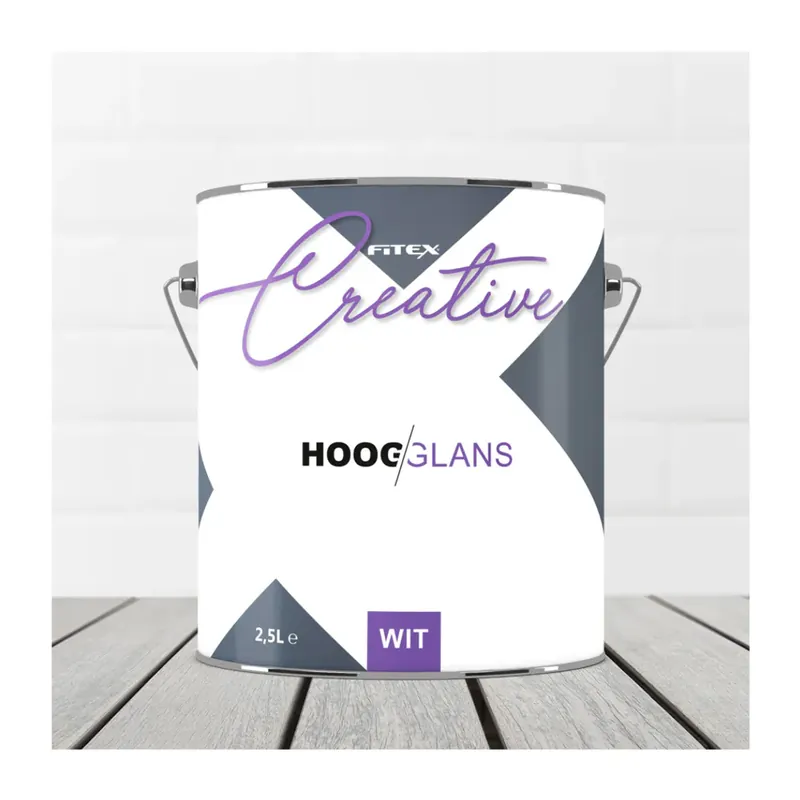 Fitex Creative Hoogglans Wit 2,5 liter Alleen Vandaag