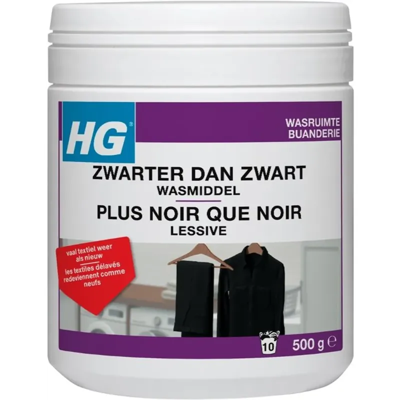 Direct Beschikbaar HG Zwarter dan Zwart Wasmiddel