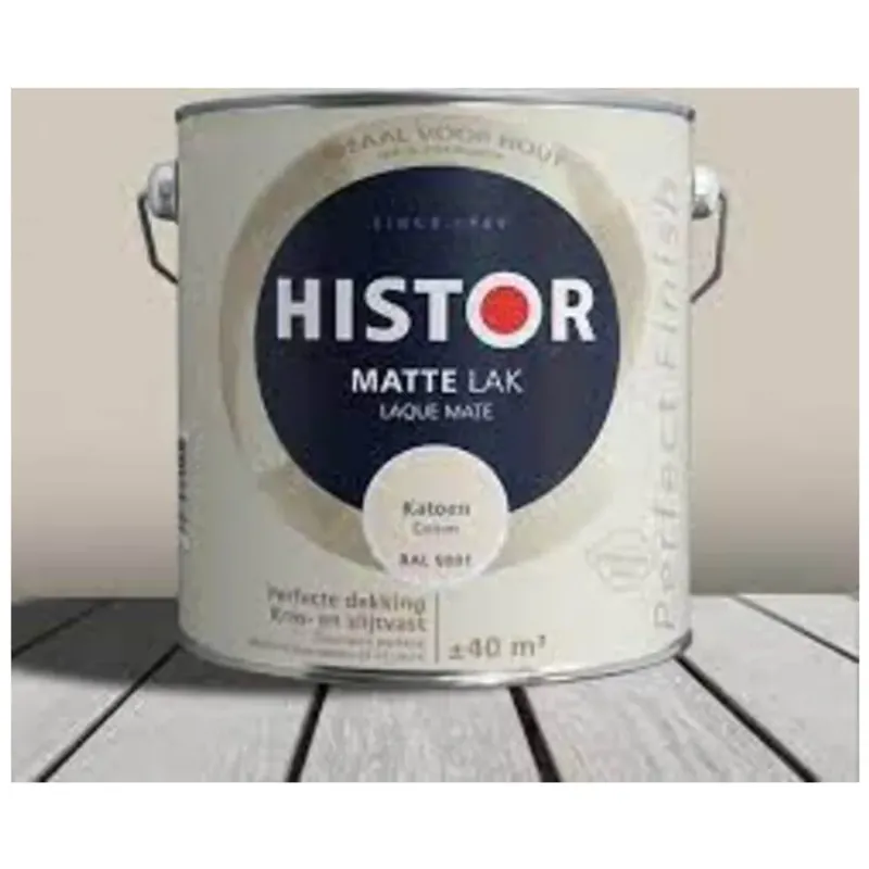 Matte Uitstraling met Histor Perfect Finish Alkyd Mat RAL 9001 Hoge Kwaliteit