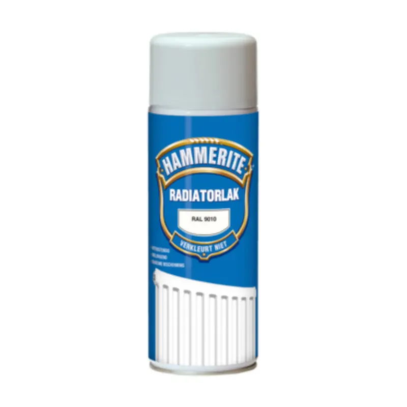 Populair Hammerite Radiatorlak RAL 9010 Spuitbus – Stralende afwerking voor jouw warmtebronnen