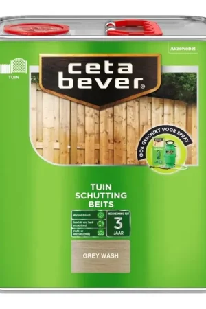 CetaBever Tuin Schuttingbeits Grey Wash Snelle Levering