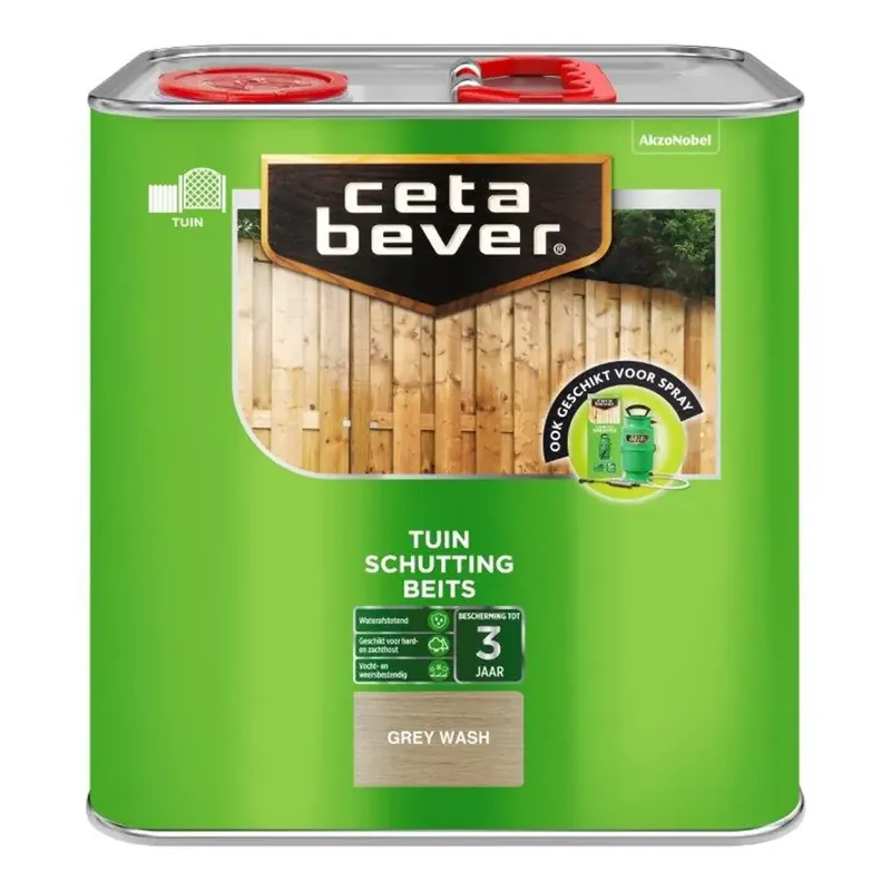 CetaBever Tuin Schuttingbeits Grey Wash Snelle Levering