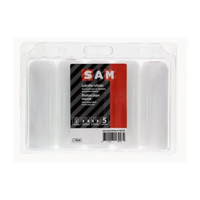 Superprijs SAM Schuimroller 1 x Beugelzijde Rond 10 cm