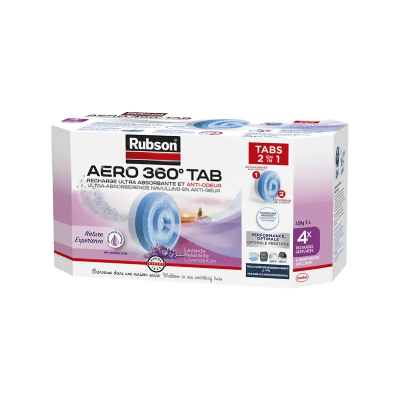 Rubson Navulling Vochtopnemer AERO 360 Lavendel Gereduceerde Prijs