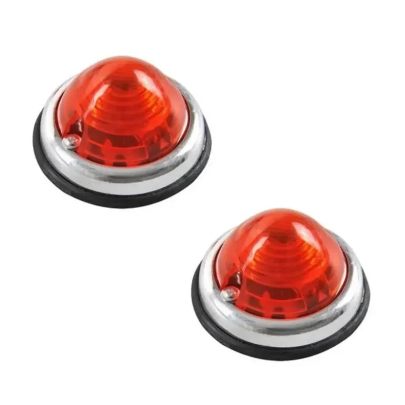 Benson Zijlampset Chrome Rood 70 mm Aanbieding